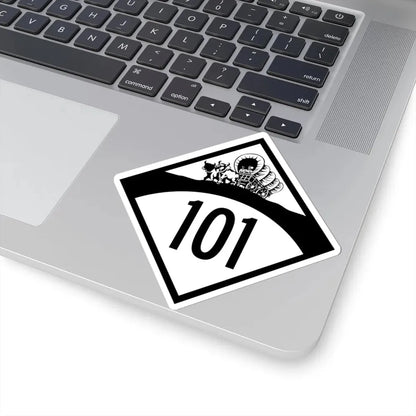 N-101 1950 (Nebraska) (Road Sign) STICKER Vinyl Kiss-Cut Decal - The Sticker Space