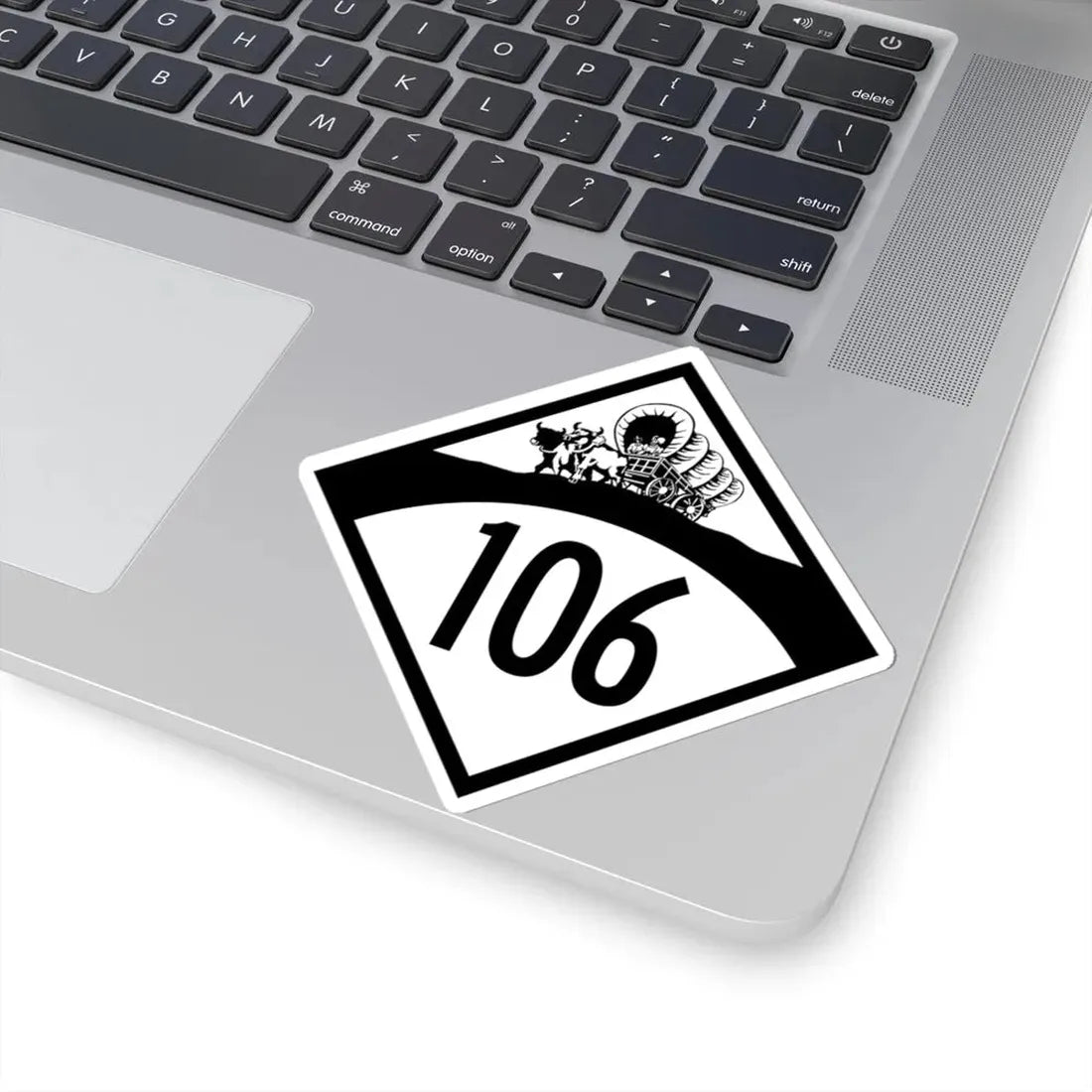 N-106 1950 (Nebraska) (Road Sign) STICKER Vinyl Kiss-Cut Decal - The Sticker Space