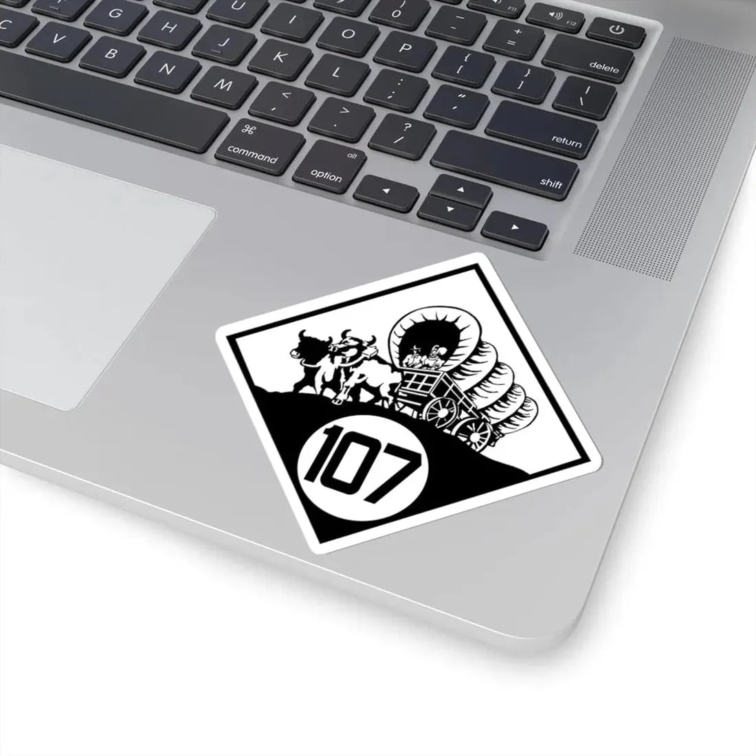 N-107 1926 (Nebraska) (Road Sign) STICKER Vinyl Kiss-Cut Decal - The Sticker Space