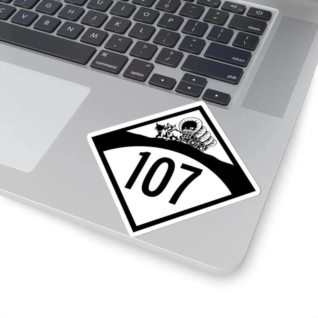 N-107 1950 (Nebraska) (Road Sign) STICKER Vinyl Kiss-Cut Decal - The Sticker Space