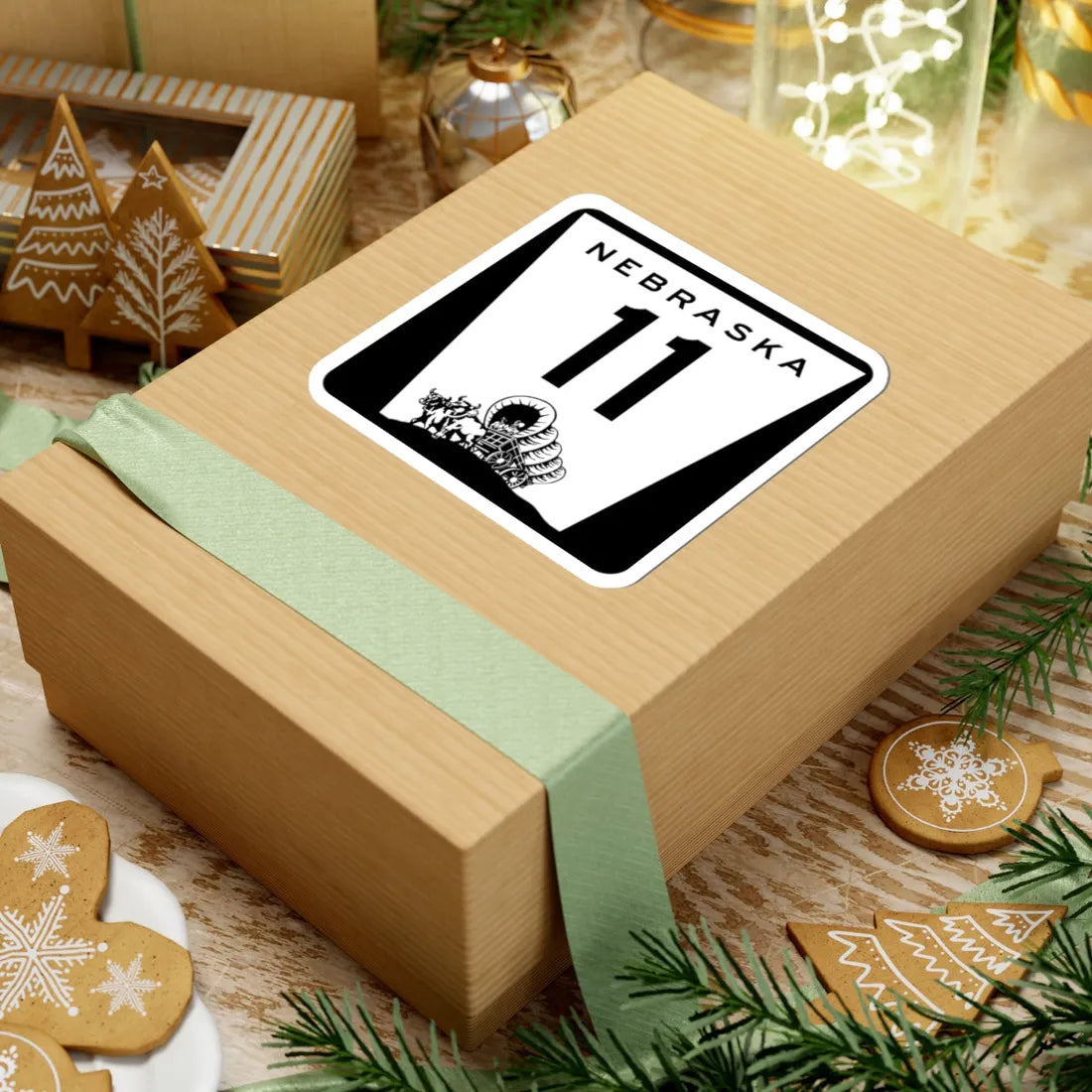 N-11 (Nebraska) (Road Sign) STICKER Vinyl Kiss-Cut Decal - The Sticker Space