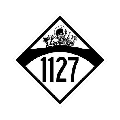 N-1127 1950 (Nebraska) (Road Sign) STICKER Vinyl Kiss-Cut Decal 2 Inch White - The Sticker Space