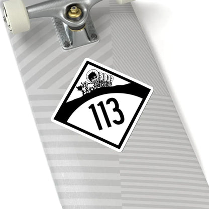 N-113 1950 (Nebraska) (Road Sign) STICKER Vinyl Kiss-Cut Decal - The Sticker Space