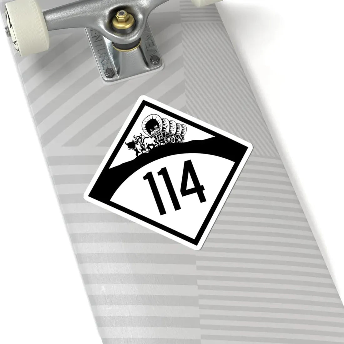 N-114 1950 (Nebraska) (Road Sign) STICKER Vinyl Kiss-Cut Decal - The Sticker Space