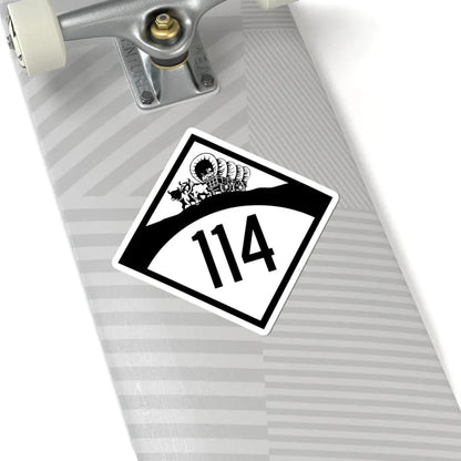 N-114 1950 (Nebraska) (Road Sign) STICKER Vinyl Kiss-Cut Decal - The Sticker Space