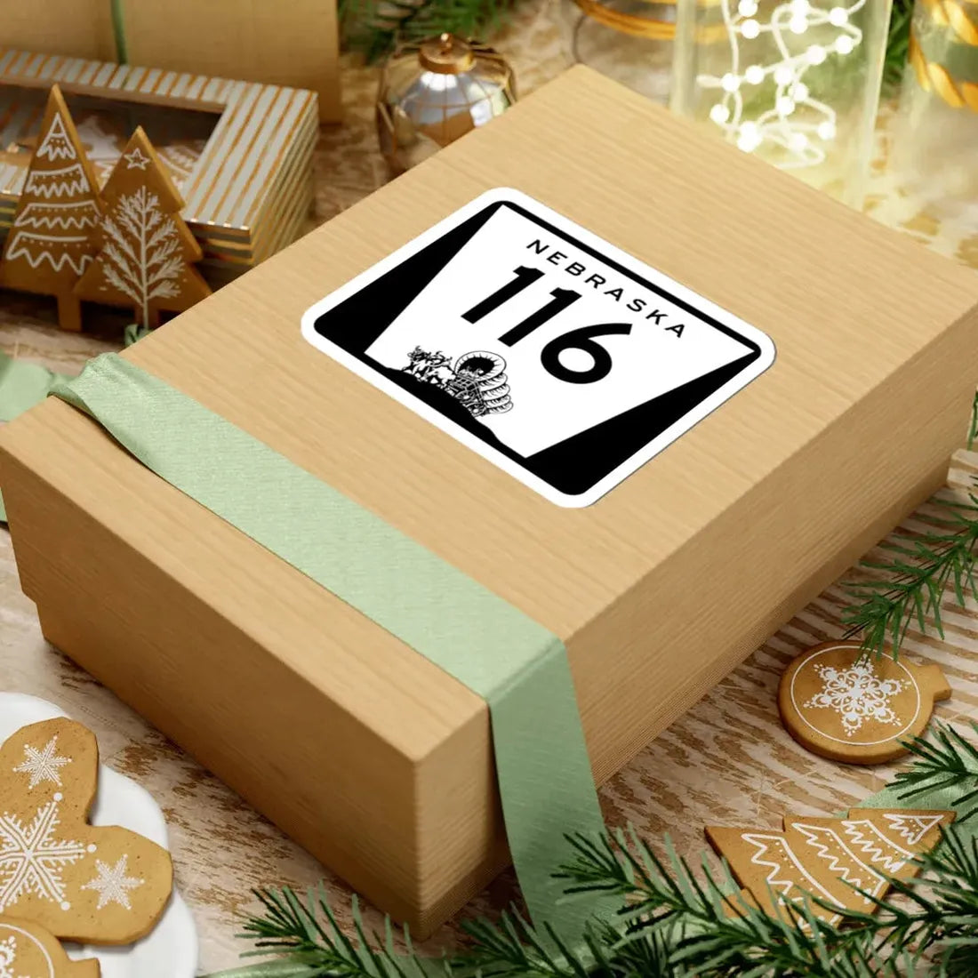 N-116 (Nebraska) (Road Sign) STICKER Vinyl Kiss-Cut Decal - The Sticker Space