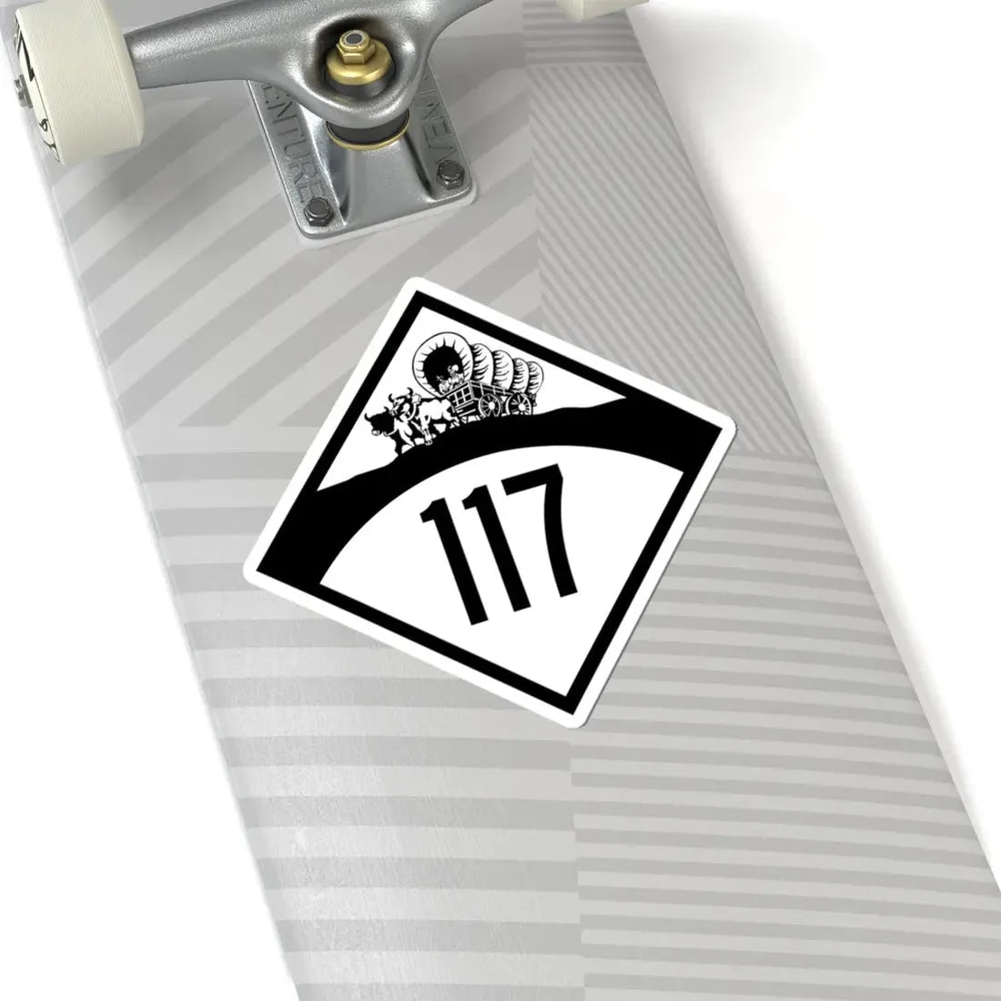 N-117 1950 (Nebraska) (Road Sign) STICKER Vinyl Kiss-Cut Decal - The Sticker Space