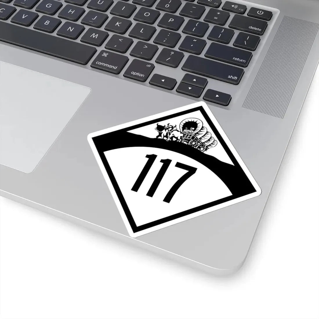 N-117 1950 (Nebraska) (Road Sign) STICKER Vinyl Kiss-Cut Decal - The Sticker Space