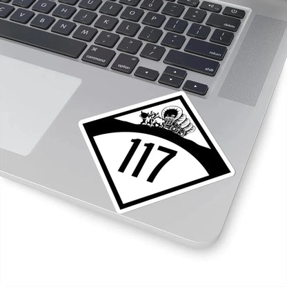 N-117 1950 (Nebraska) (Road Sign) STICKER Vinyl Kiss-Cut Decal - The Sticker Space