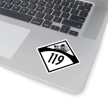 N-119 1950 (Nebraska) (Road Sign) STICKER Vinyl Kiss-Cut Decal - The Sticker Space