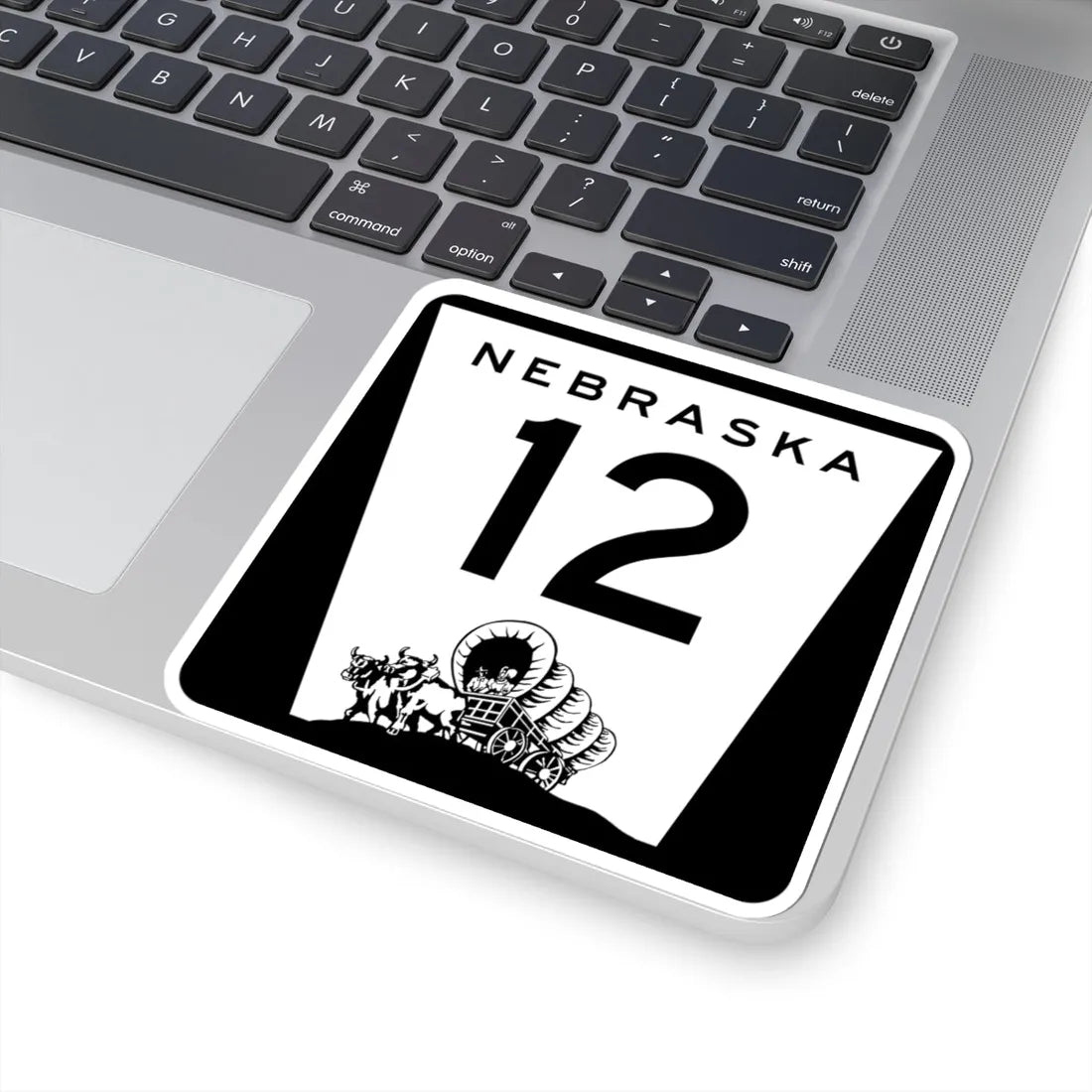 N-12 (Nebraska) (Road Sign) STICKER Vinyl Kiss-Cut Decal - The Sticker Space