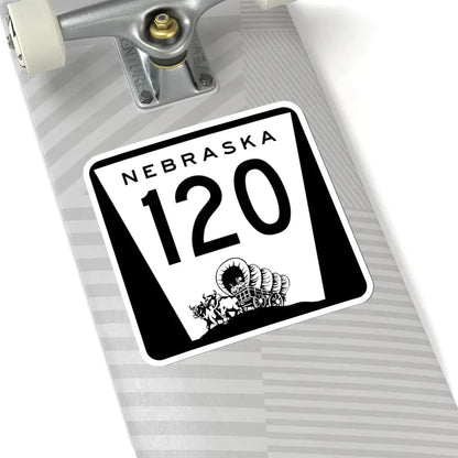 N-120 1967 (Nebraska) (Road Sign) STICKER Vinyl Kiss-Cut Decal - The Sticker Space
