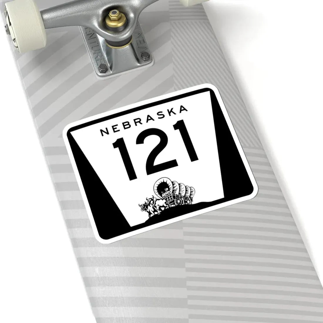 N-121 (Nebraska) (Road Sign) STICKER Vinyl Kiss-Cut Decal - The Sticker Space