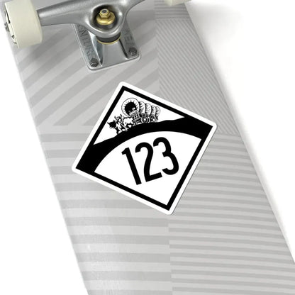 N-123 1950 (Nebraska) (Road Sign) STICKER Vinyl Kiss-Cut Decal - The Sticker Space