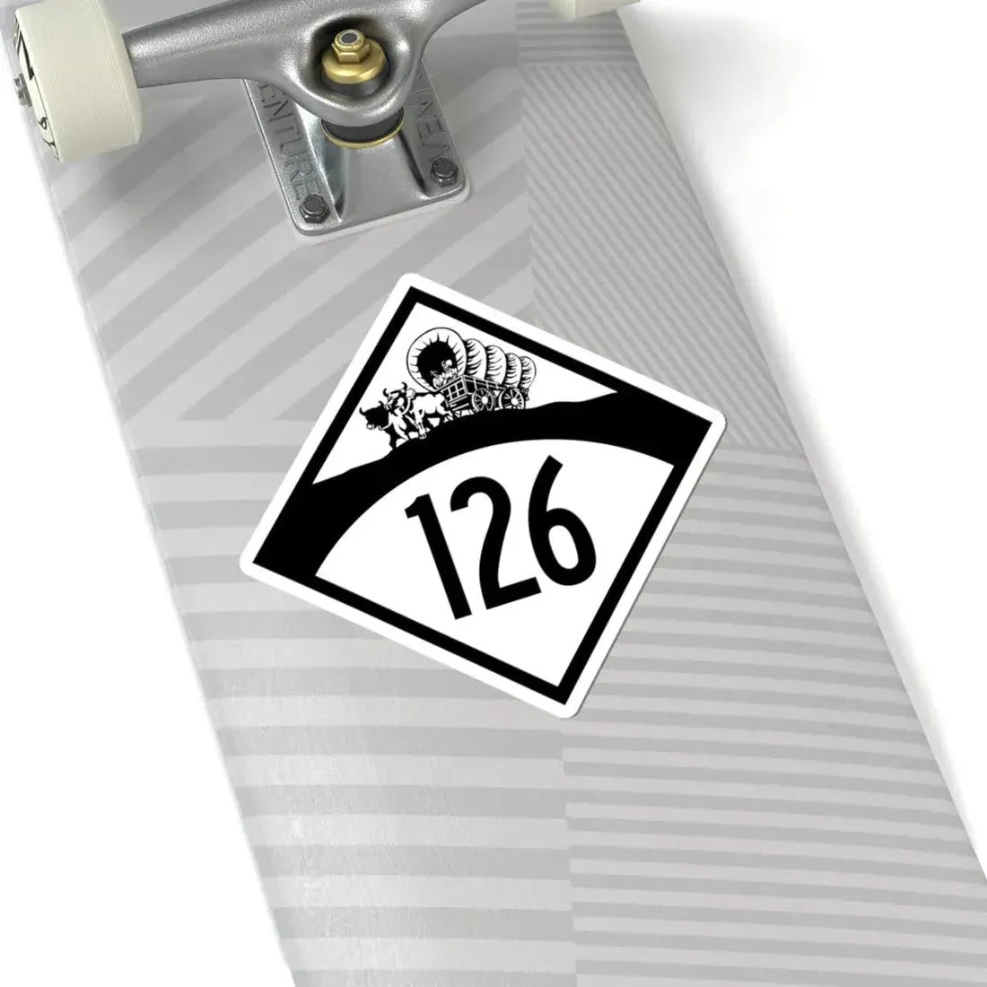 N-126 1950 (Nebraska) (Road Sign) STICKER Vinyl Kiss-Cut Decal - The Sticker Space