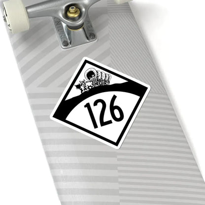 N-126 1950 (Nebraska) (Road Sign) STICKER Vinyl Kiss-Cut Decal - The Sticker Space