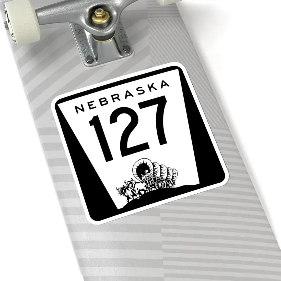 N-127 1967 (Nebraska) (Road Sign) STICKER Vinyl Kiss-Cut Decal - The Sticker Space