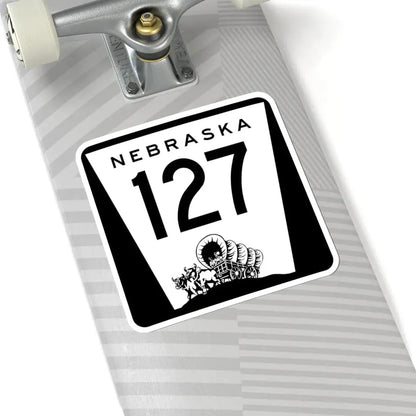 N-127 1967 (Nebraska) (Road Sign) STICKER Vinyl Kiss-Cut Decal - The Sticker Space