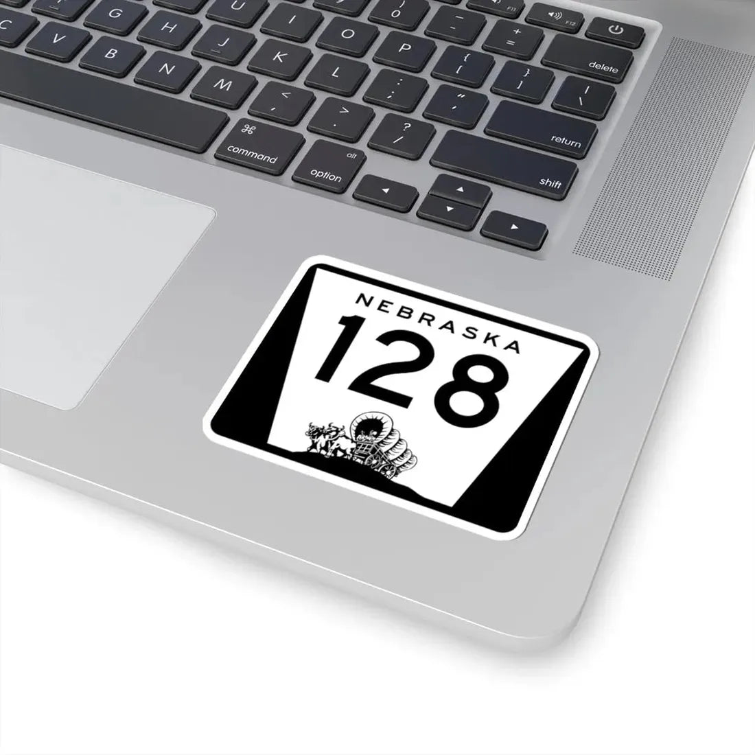N-128 (Nebraska) (Road Sign) STICKER Vinyl Kiss-Cut Decal - The Sticker Space