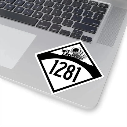N-1281 1950 (Nebraska) (Road Sign) STICKER Vinyl Kiss-Cut Decal - The Sticker Space