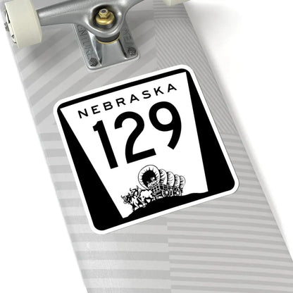N-129 1967 (Nebraska) (Road Sign) STICKER Vinyl Kiss-Cut Decal - The Sticker Space