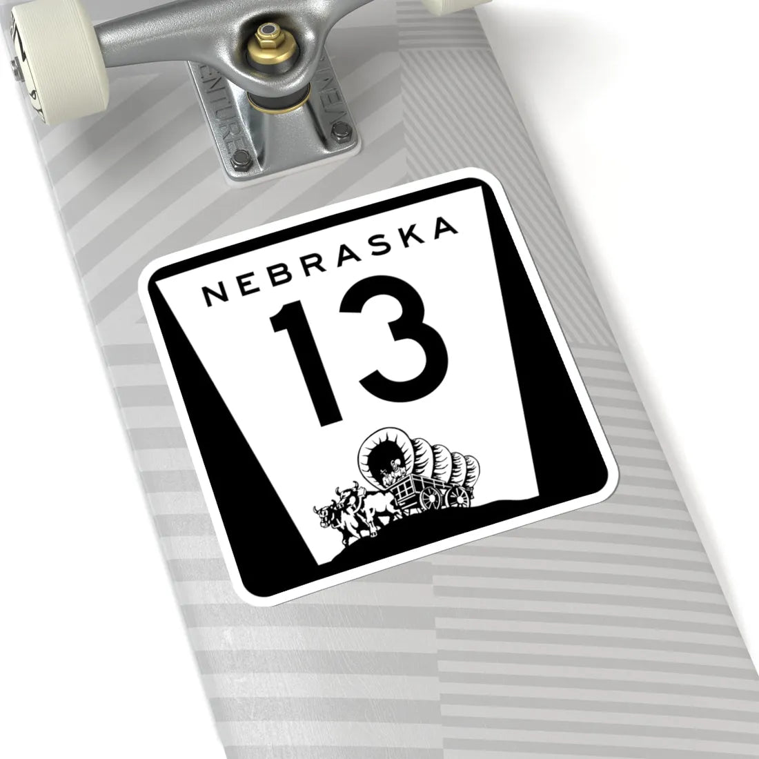 N-13 (Nebraska) (Road Sign) STICKER Vinyl Kiss-Cut Decal - The Sticker Space