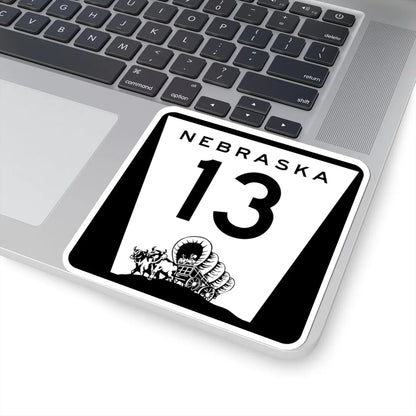 N-13 (Nebraska) (Road Sign) STICKER Vinyl Kiss-Cut Decal - The Sticker Space