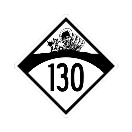 N-130 1950 (Nebraska) (Road Sign) STICKER Vinyl Kiss-Cut Decal 2 Inch White - The Sticker Space