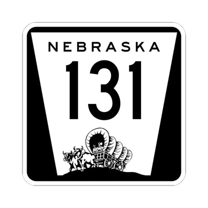 N-131 1967 (Nebraska) (Road Sign) STICKER Vinyl Kiss-Cut Decal 6 Inch White - The Sticker Space