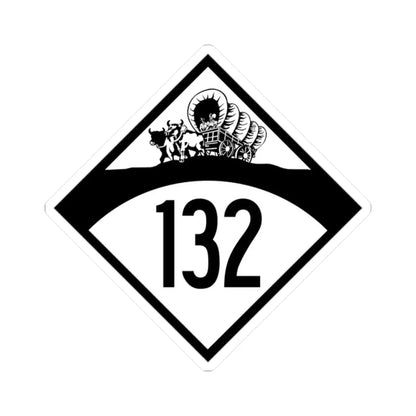 N-132 1950 (Nebraska) (Road Sign) STICKER Vinyl Kiss-Cut Decal 2 Inch White - The Sticker Space