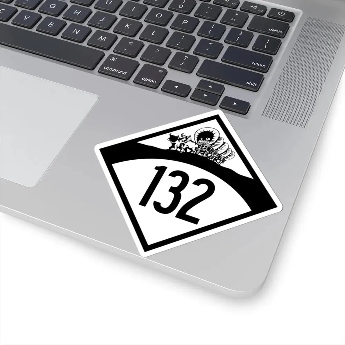 N-132 1950 (Nebraska) (Road Sign) STICKER Vinyl Kiss-Cut Decal - The Sticker Space