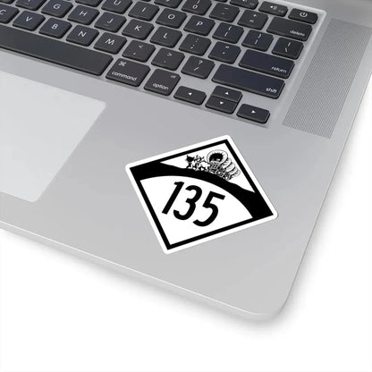 N-135 1950 (Nebraska) (Road Sign) STICKER Vinyl Kiss-Cut Decal - The Sticker Space