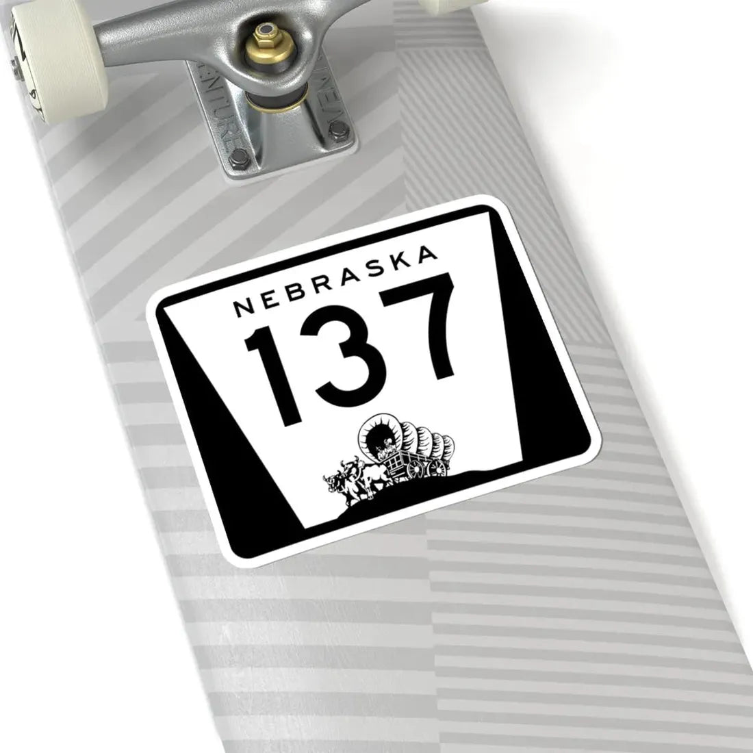 N-137 (Nebraska) (Road Sign) STICKER Vinyl Kiss-Cut Decal - The Sticker Space