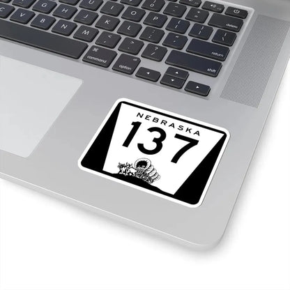 N-137 (Nebraska) (Road Sign) STICKER Vinyl Kiss-Cut Decal - The Sticker Space