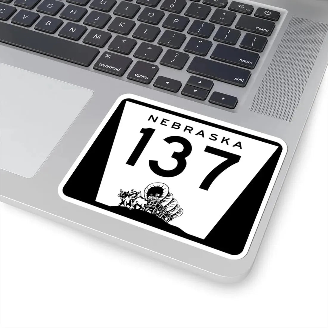 N-137 (Nebraska) (Road Sign) STICKER Vinyl Kiss-Cut Decal - The Sticker Space