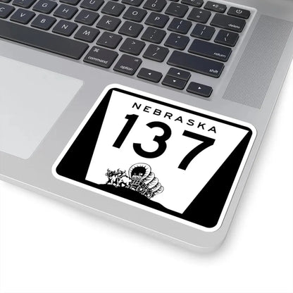 N-137 (Nebraska) (Road Sign) STICKER Vinyl Kiss-Cut Decal - The Sticker Space