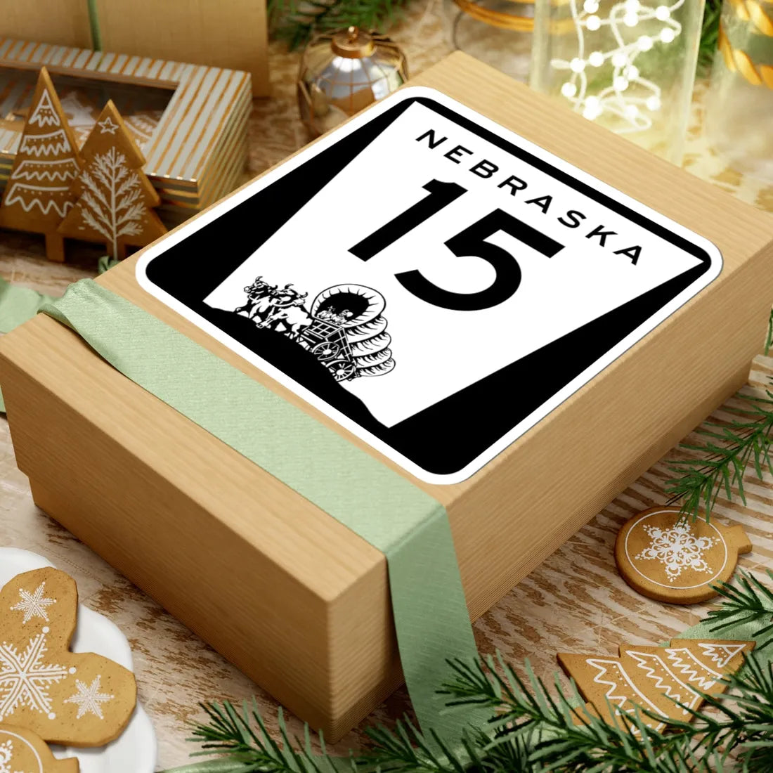 N-15 (Nebraska) (Road Sign) STICKER Vinyl Kiss-Cut Decal - The Sticker Space