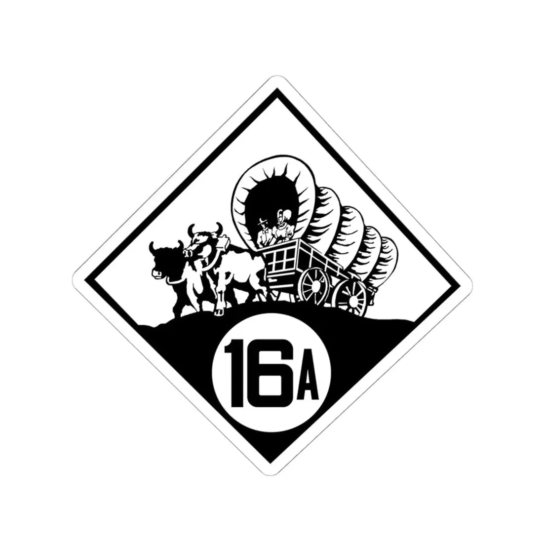 N-16A 1926 (Nebraska) (Road Sign) STICKER Vinyl Kiss-Cut Decal 6 Inch White - The Sticker Space