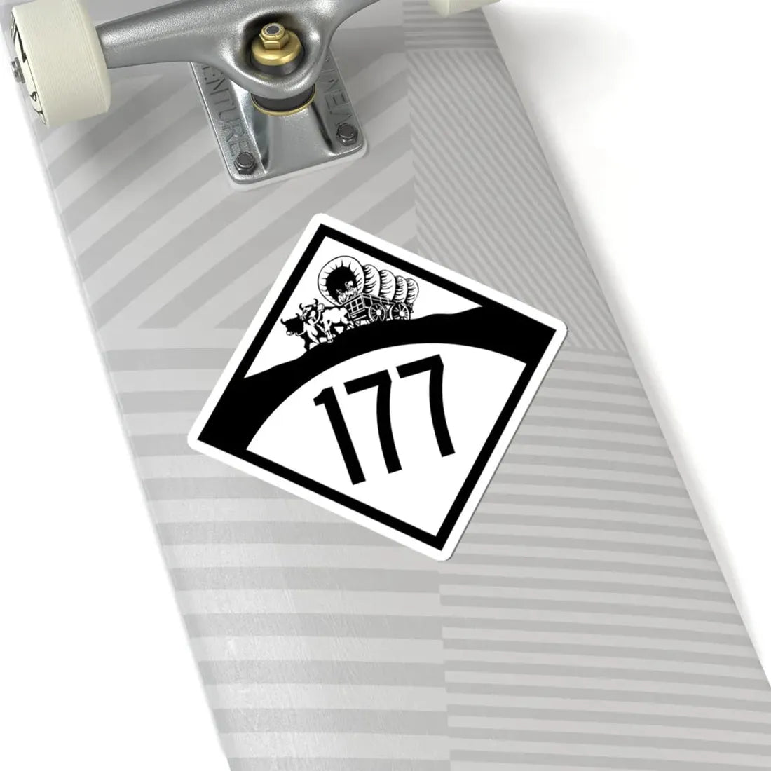 N-177 1950 (Nebraska) (Road Sign) STICKER Vinyl Kiss-Cut Decal - The Sticker Space