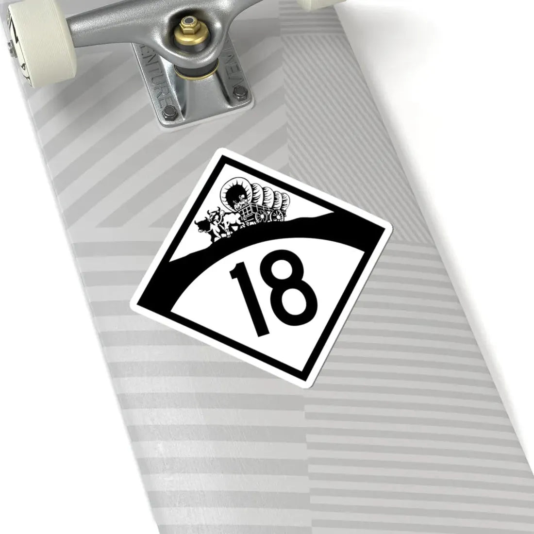 N-18 1950 (Nebraska) (Road Sign) STICKER Vinyl Kiss-Cut Decal - The Sticker Space