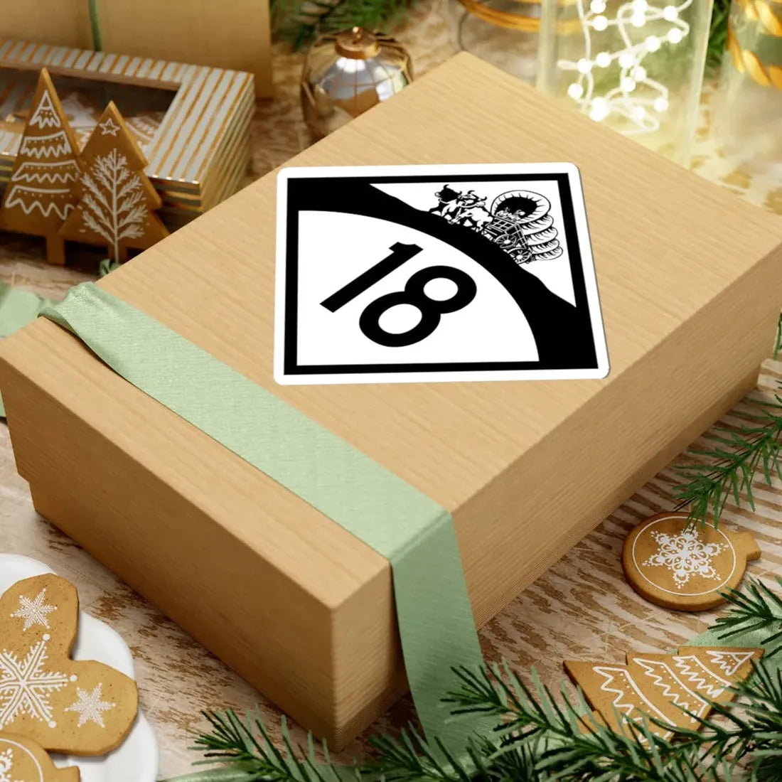 N-18 1950 (Nebraska) (Road Sign) STICKER Vinyl Kiss-Cut Decal - The Sticker Space