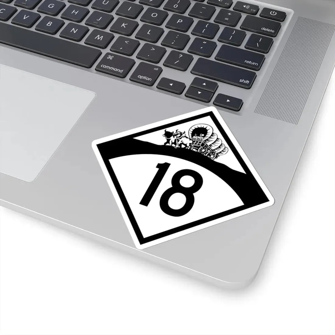 N-18 1950 (Nebraska) (Road Sign) STICKER Vinyl Kiss-Cut Decal - The Sticker Space