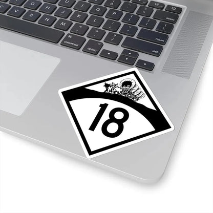 N-18 1950 (Nebraska) (Road Sign) STICKER Vinyl Kiss-Cut Decal - The Sticker Space