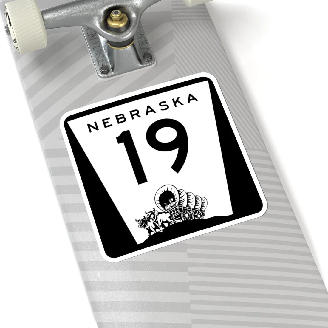 N-19 (Nebraska) (Road Sign) STICKER Vinyl Kiss-Cut Decal - The Sticker Space