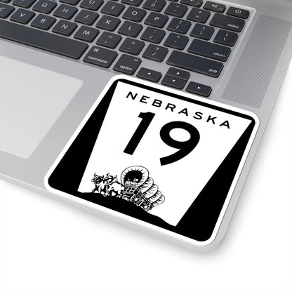 N-19 (Nebraska) (Road Sign) STICKER Vinyl Kiss-Cut Decal - The Sticker Space