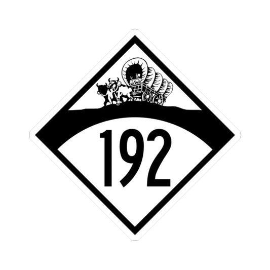 N-192 1950 (Nebraska) (Road Sign) STICKER Vinyl Kiss-Cut Decal 2 Inch White - The Sticker Space