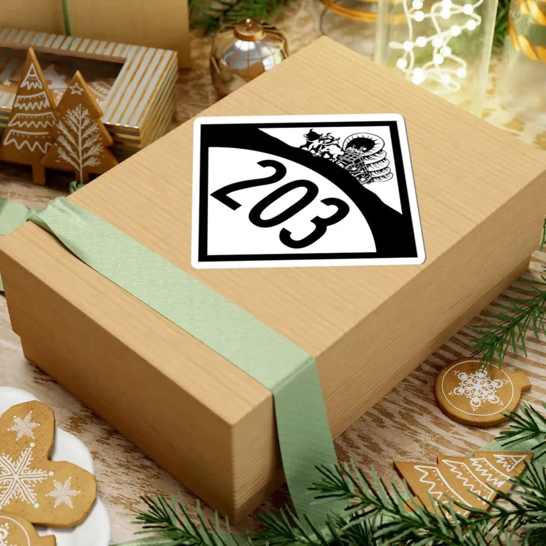 N-203 1950 (Nebraska) (Road Sign) STICKER Vinyl Kiss-Cut Decal - The Sticker Space