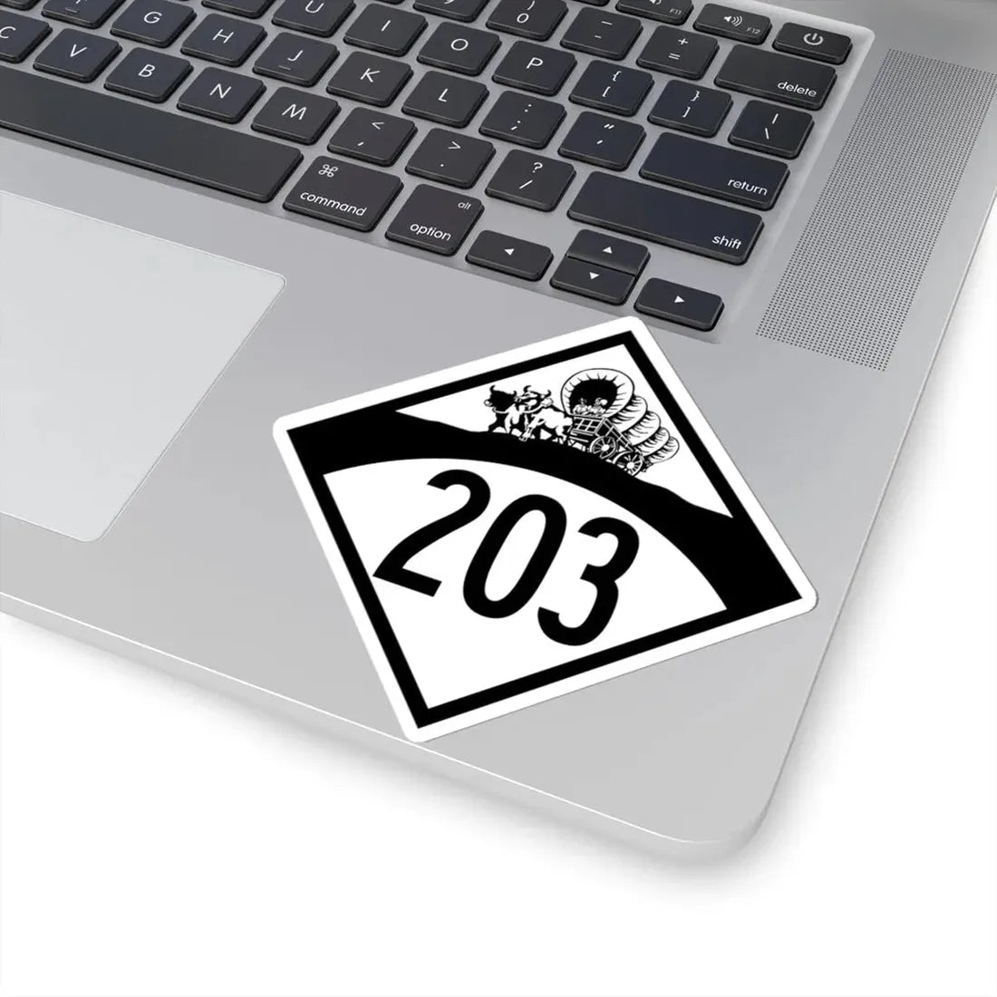 N-203 1950 (Nebraska) (Road Sign) STICKER Vinyl Kiss-Cut Decal - The Sticker Space