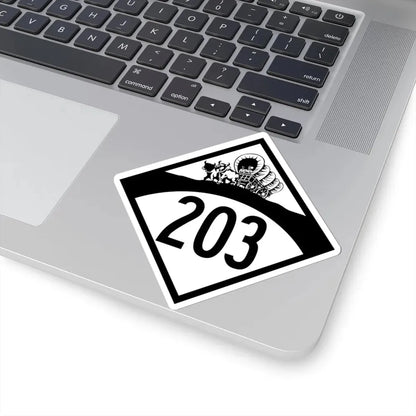 N-203 1950 (Nebraska) (Road Sign) STICKER Vinyl Kiss-Cut Decal - The Sticker Space