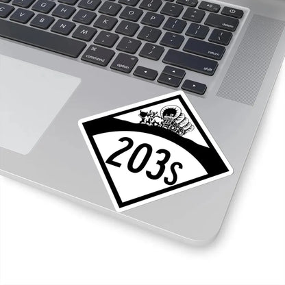 N-203S 1950 (Nebraska) (Road Sign) STICKER Vinyl Kiss-Cut Decal - The Sticker Space